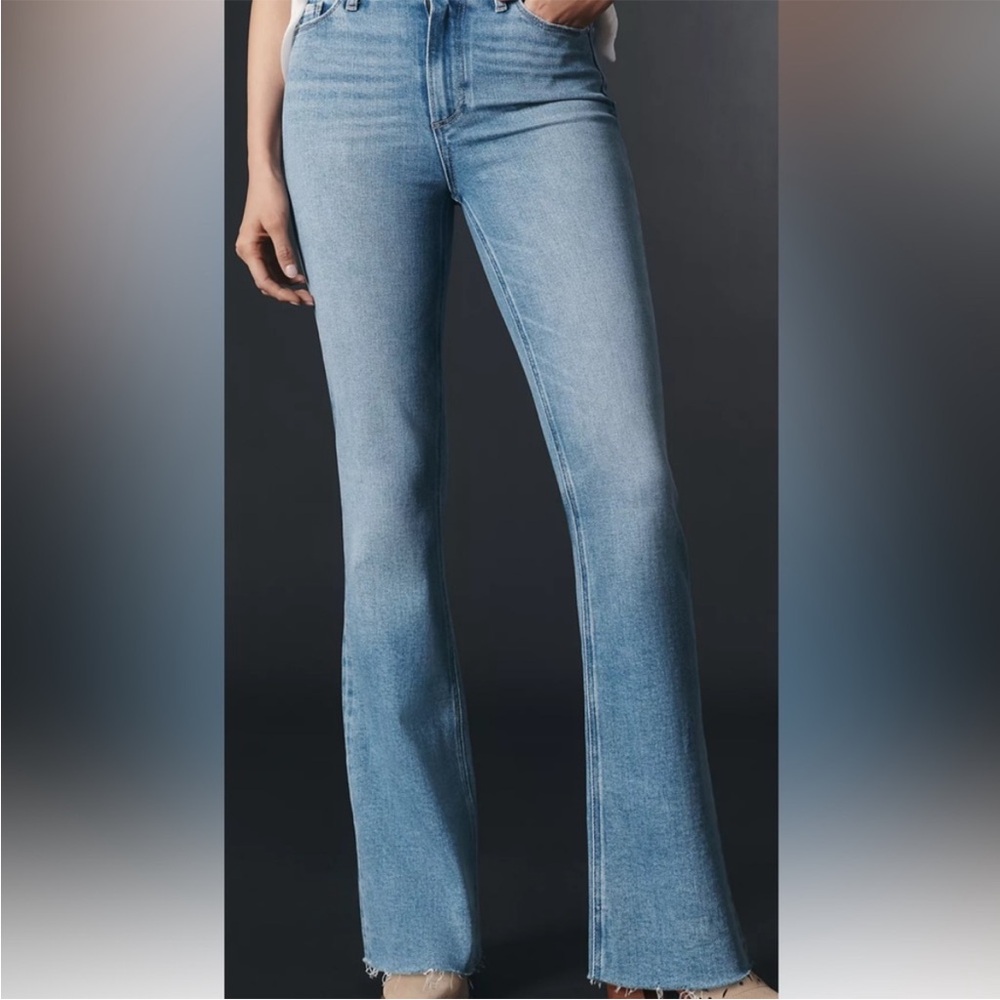 PAIGE High Rise Laurel Canyon Light Blue Jeans